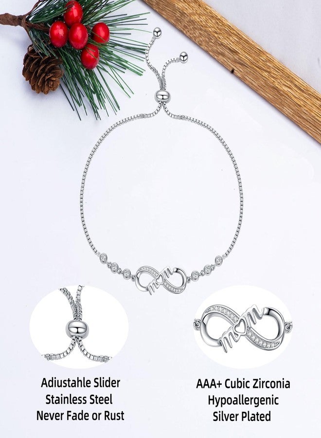 RAYSTAR Christmas Gifts for Mom, Infinity Mom Bracelet Birthday Gifts for Wife from Daughter Son - Image 5